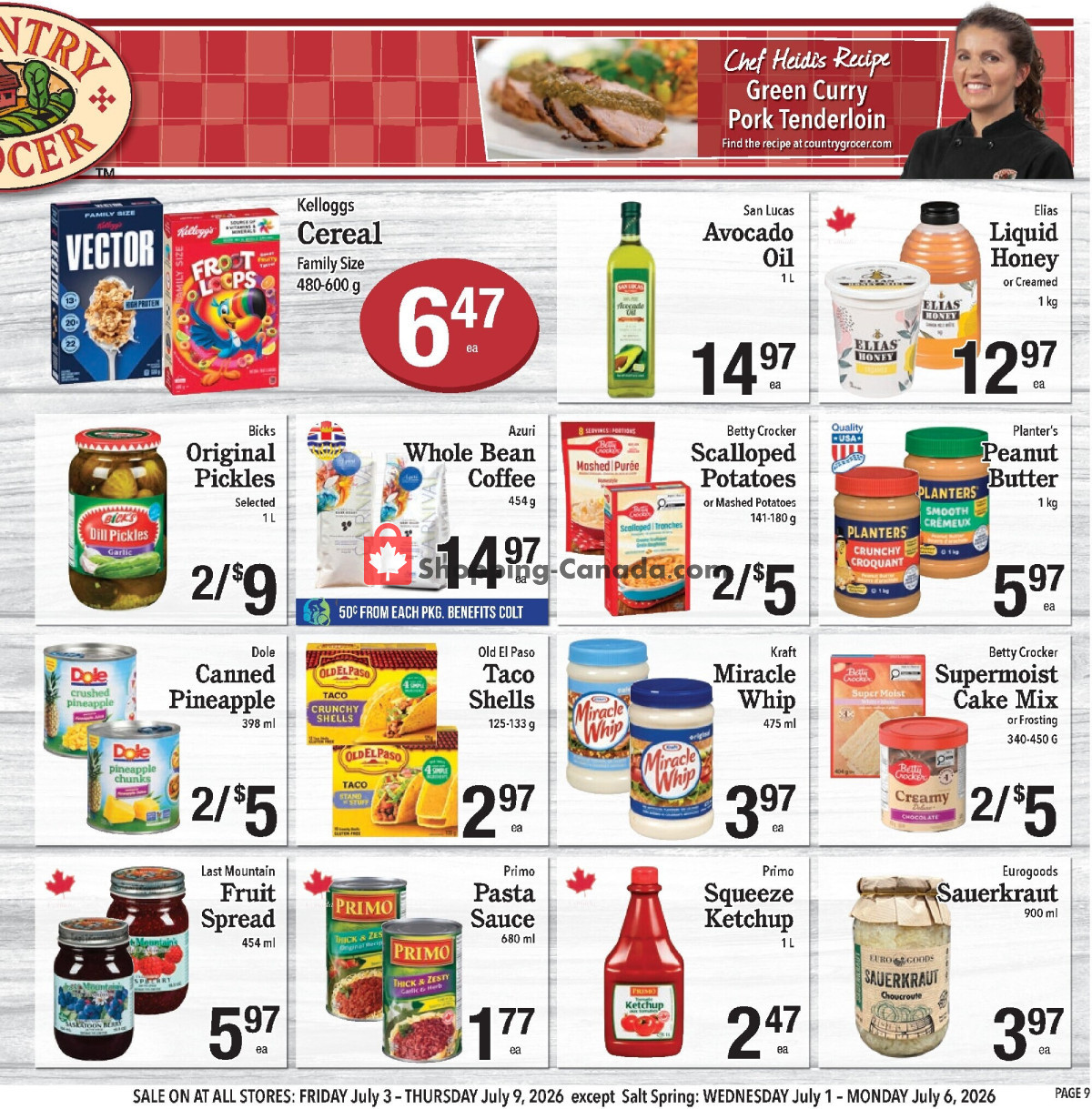 Country Grocer flyer from Wednesday July 1, 2026 to Monday July 6, 2026 - page 9