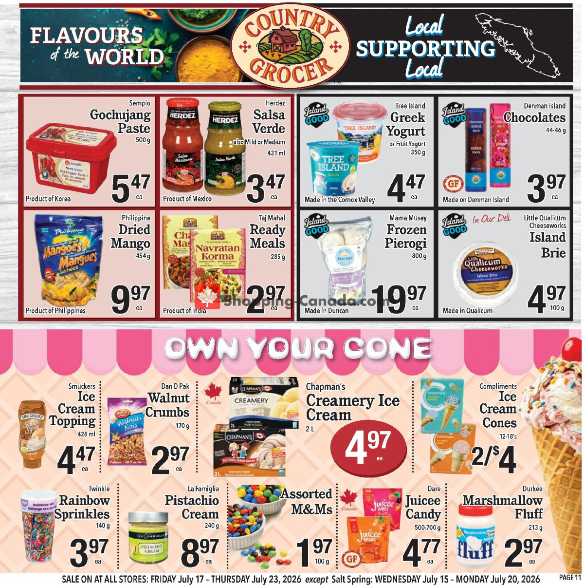 Country Grocer flyer from Friday July 10, 2026 to Wednesday July 15, 2026 - page 11