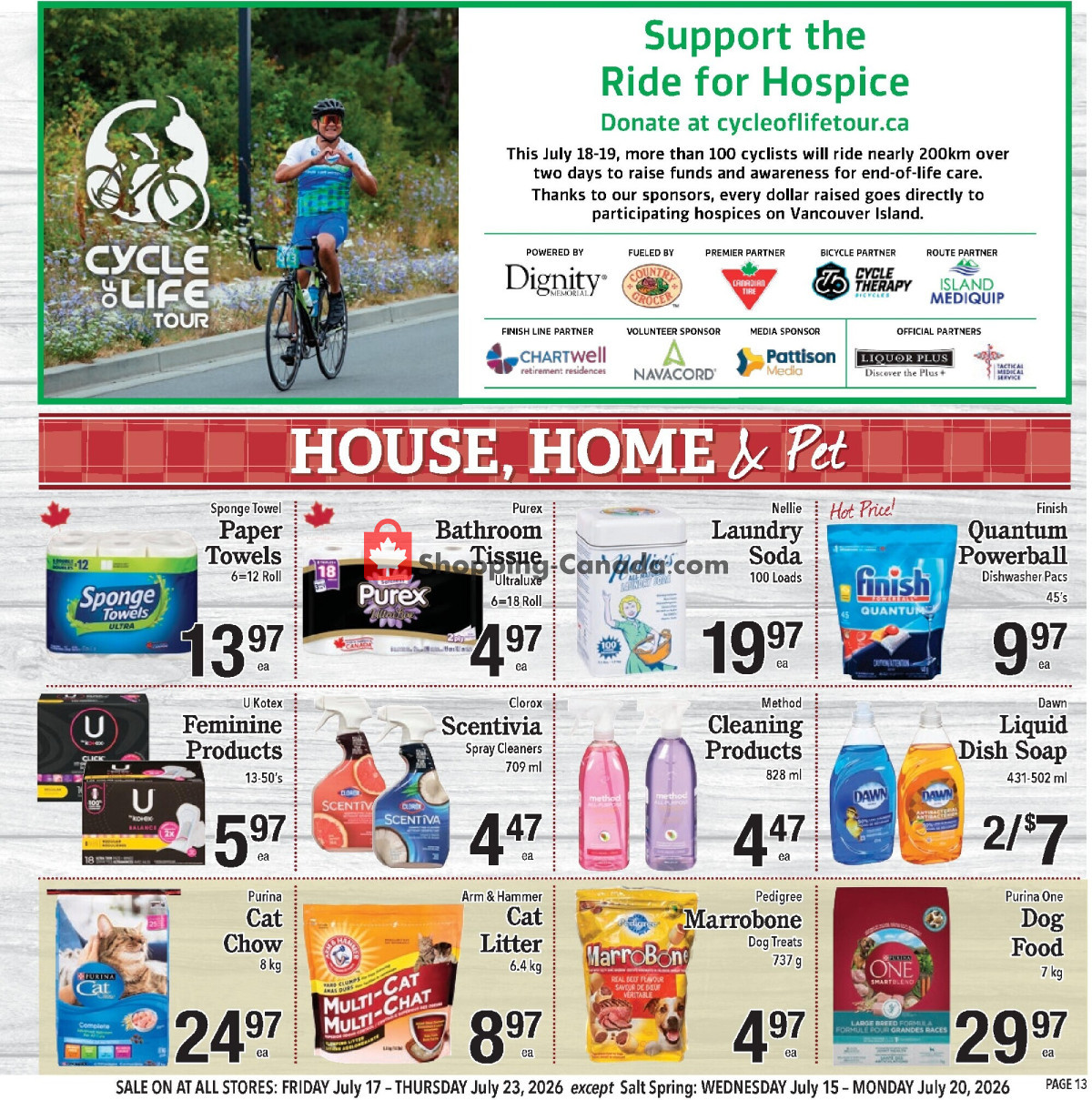 Country Grocer flyer from Friday July 10, 2026 to Wednesday July 15, 2026 - page 13