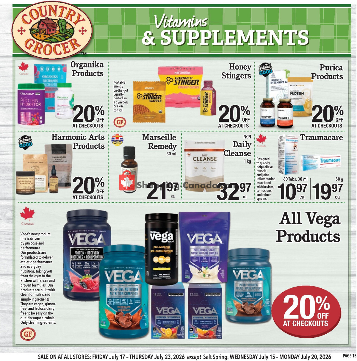 Country Grocer flyer from Friday July 10, 2026 to Wednesday July 15, 2026 - page 15