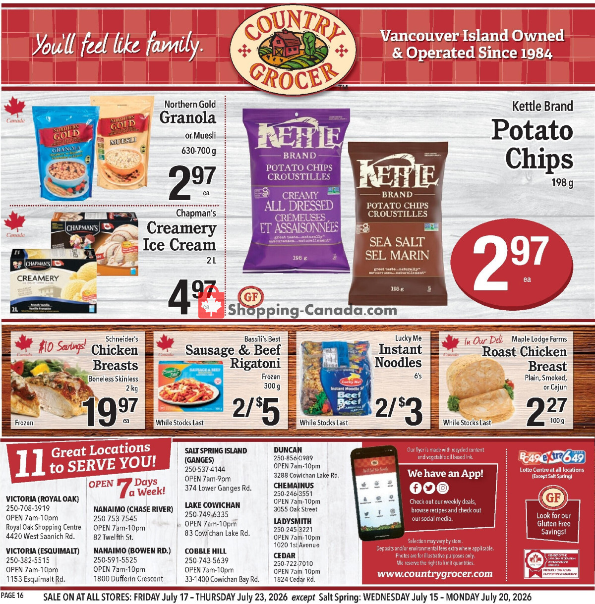 Country Grocer flyer from Friday July 10, 2026 to Wednesday July 15, 2026 - page 16