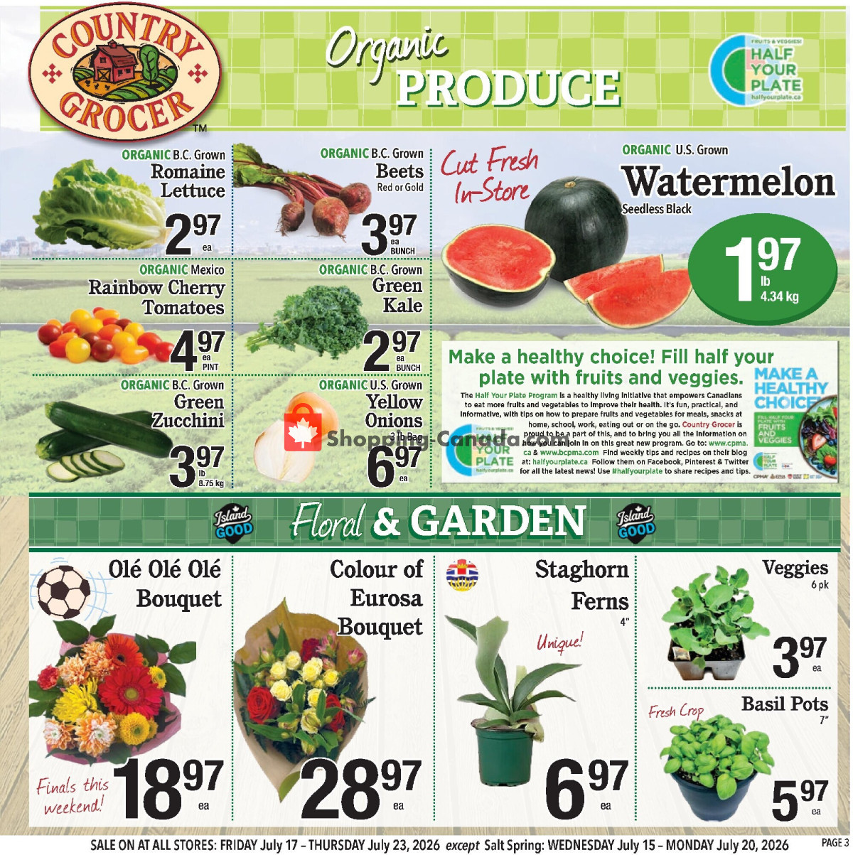 Country Grocer flyer from Friday July 10, 2026 to Wednesday July 15, 2026 - page 3