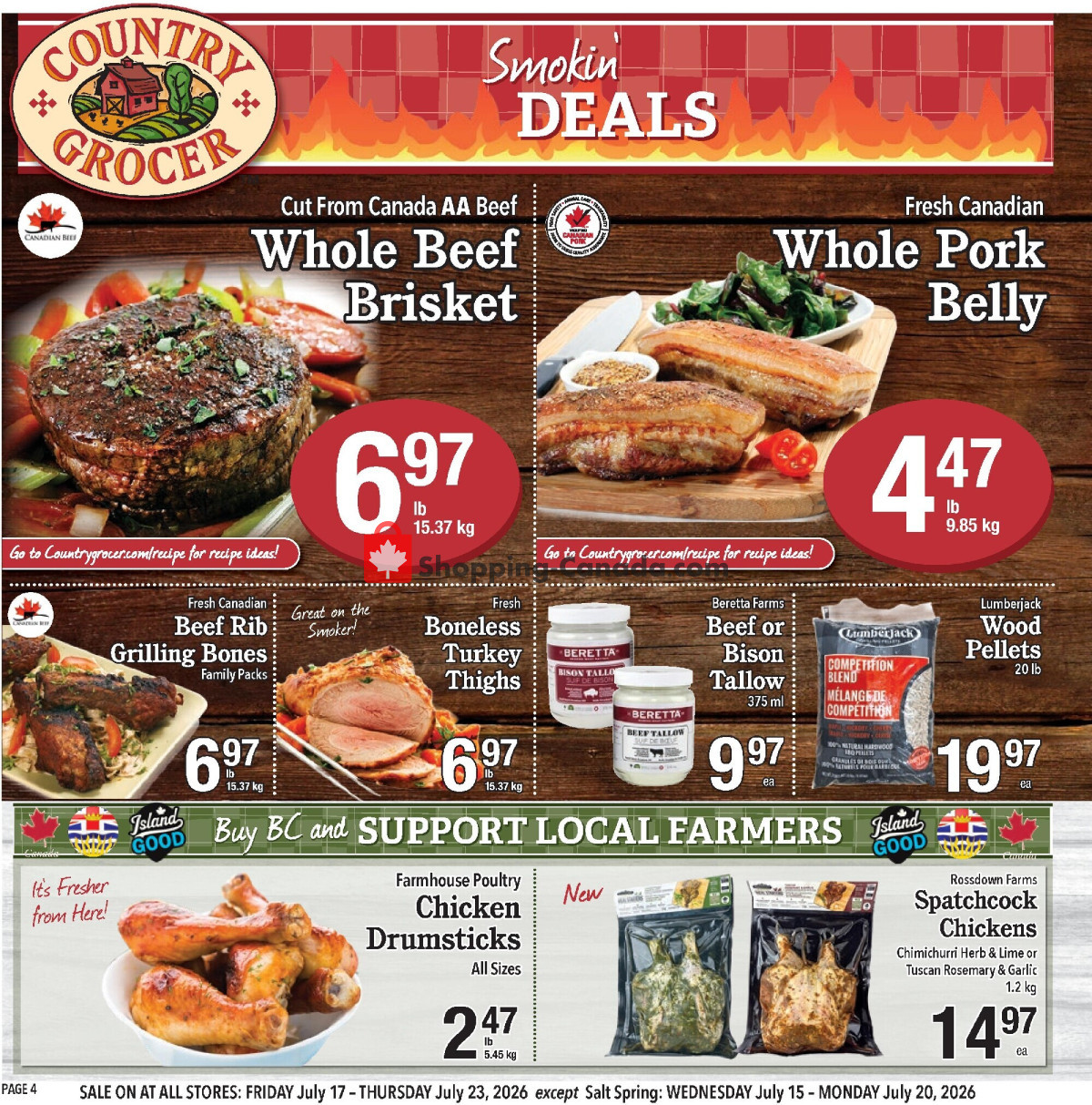 Country Grocer flyer from Friday July 10, 2026 to Wednesday July 15, 2026 - page 4