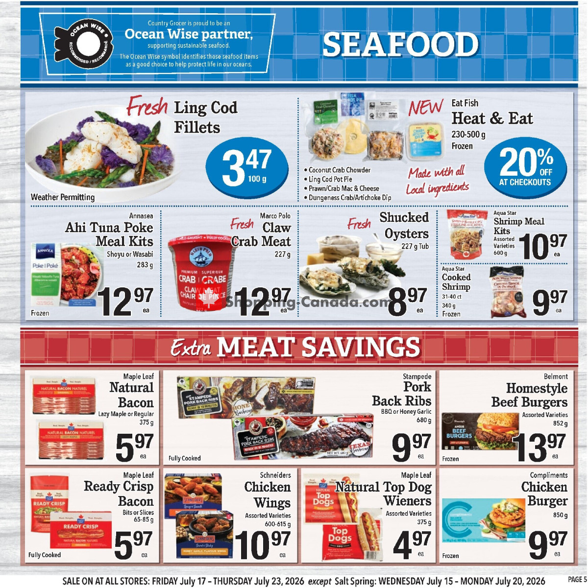 Country Grocer flyer from Friday July 10, 2026 to Wednesday July 15, 2026 - page 5