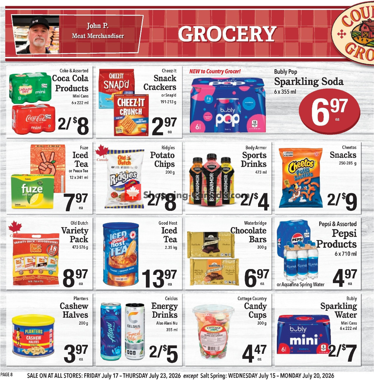 Country Grocer flyer from Friday July 10, 2026 to Wednesday July 15, 2026 - page 8
