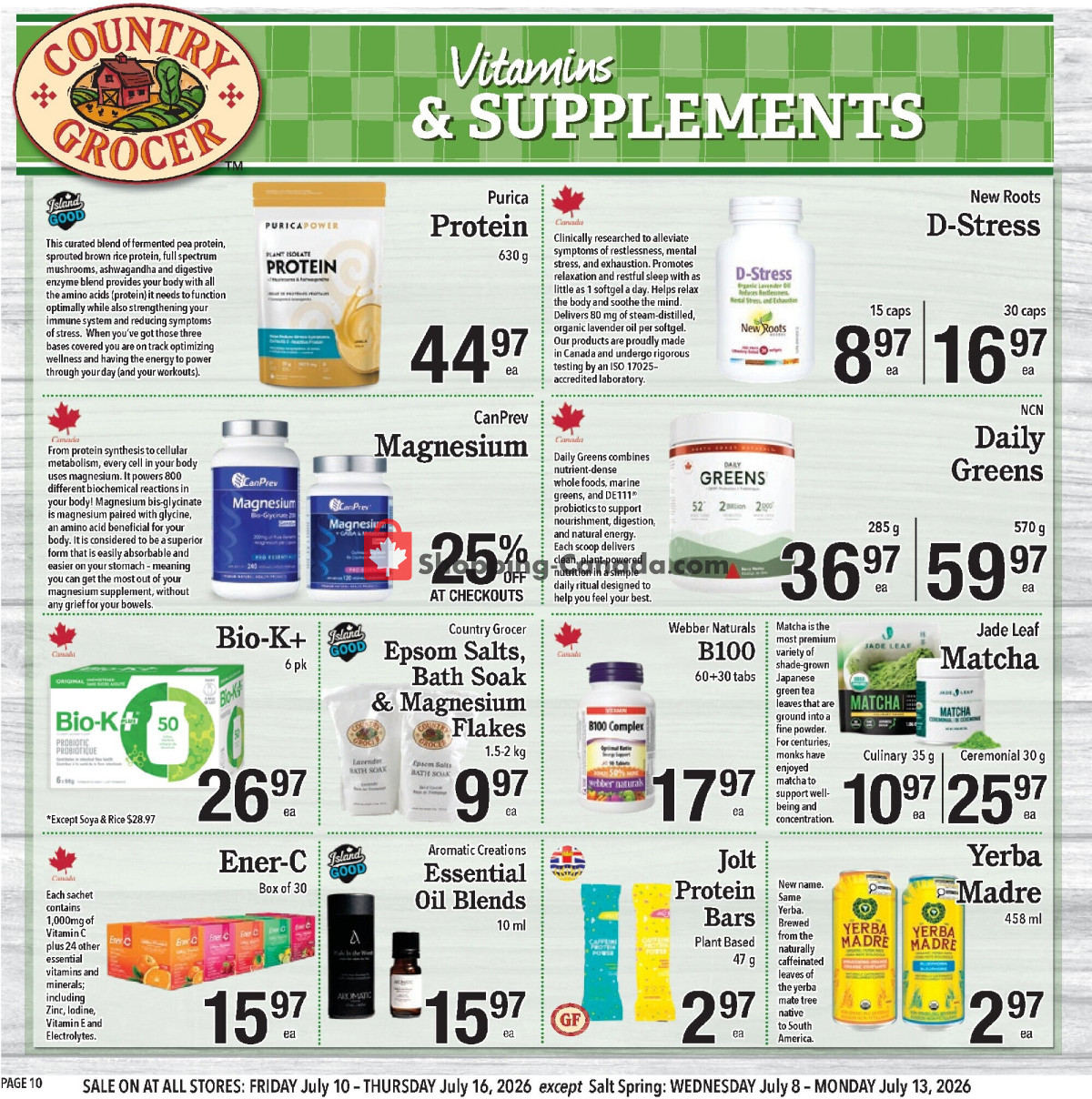 Country Grocer flyer from Friday July 10, 2026 to Thursday July 16, 2026 - page 10