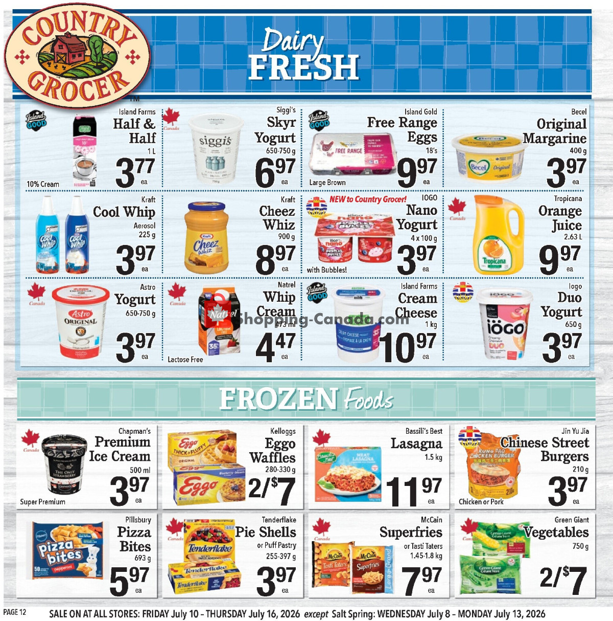 Country Grocer flyer from Friday July 10, 2026 to Thursday July 16, 2026 - page 12
