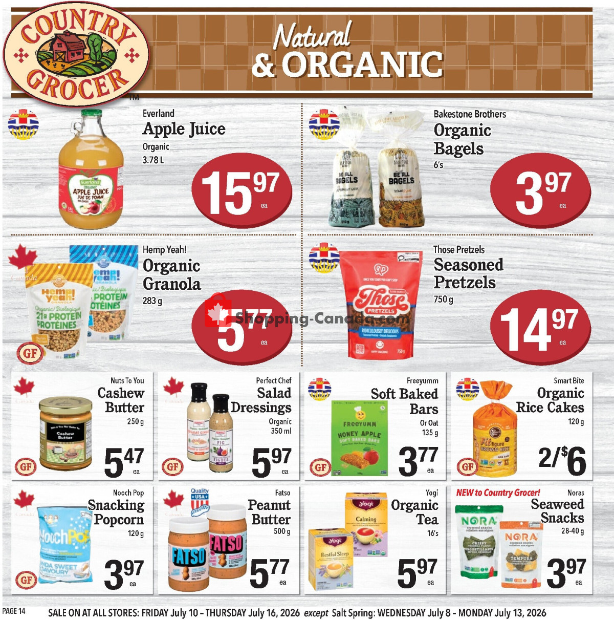 Country Grocer flyer from Friday July 10, 2026 to Thursday July 16, 2026 - page 14
