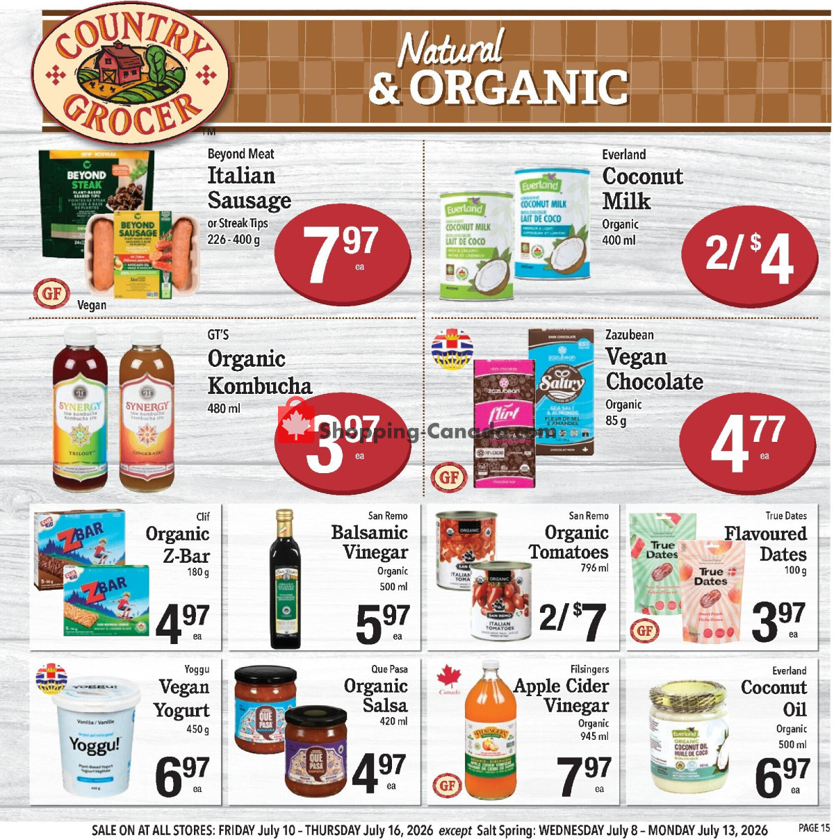 Country Grocer flyer from Friday July 10, 2026 to Thursday July 16, 2026 - page 15