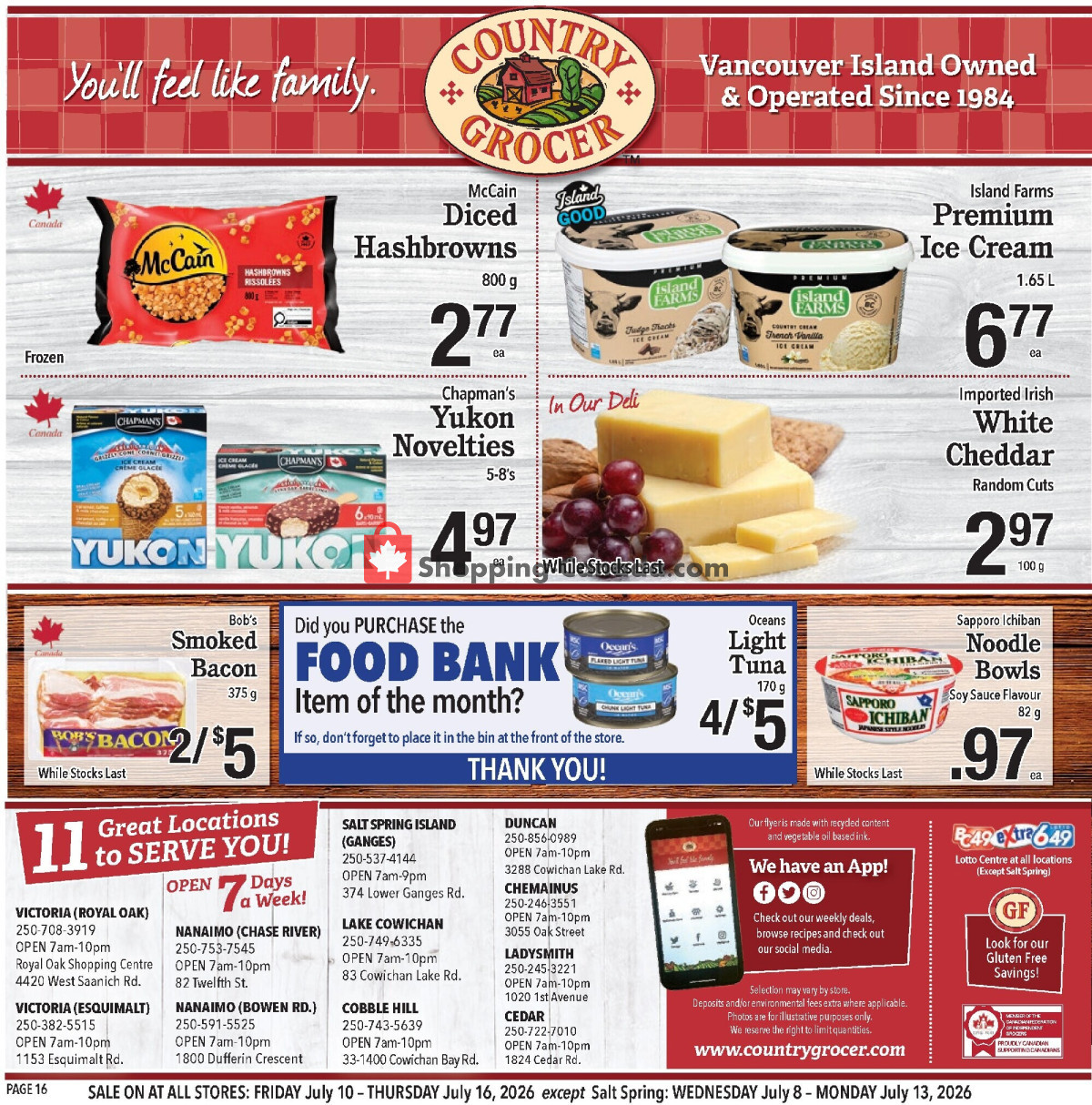 Country Grocer flyer from Friday July 10, 2026 to Thursday July 16, 2026 - page 16