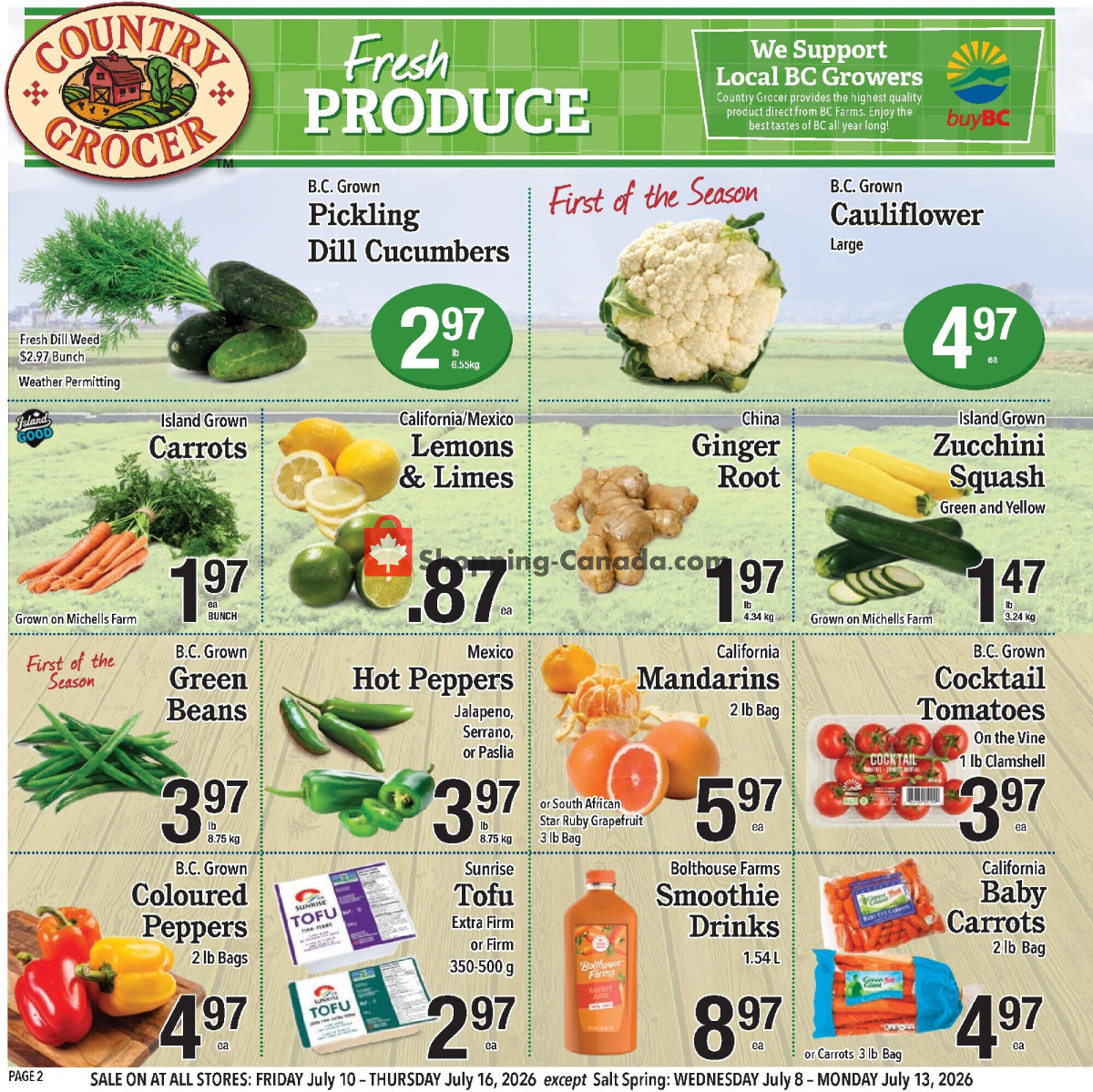 Country Grocer flyer from Friday July 10, 2026 to Thursday July 16, 2026 - page 2