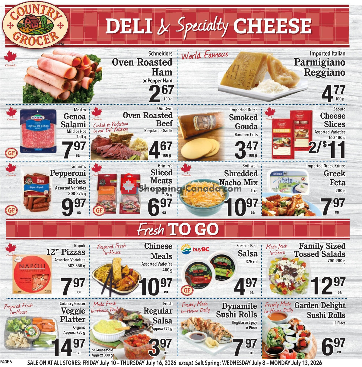 Country Grocer flyer from Friday July 10, 2026 to Thursday July 16, 2026 - page 6