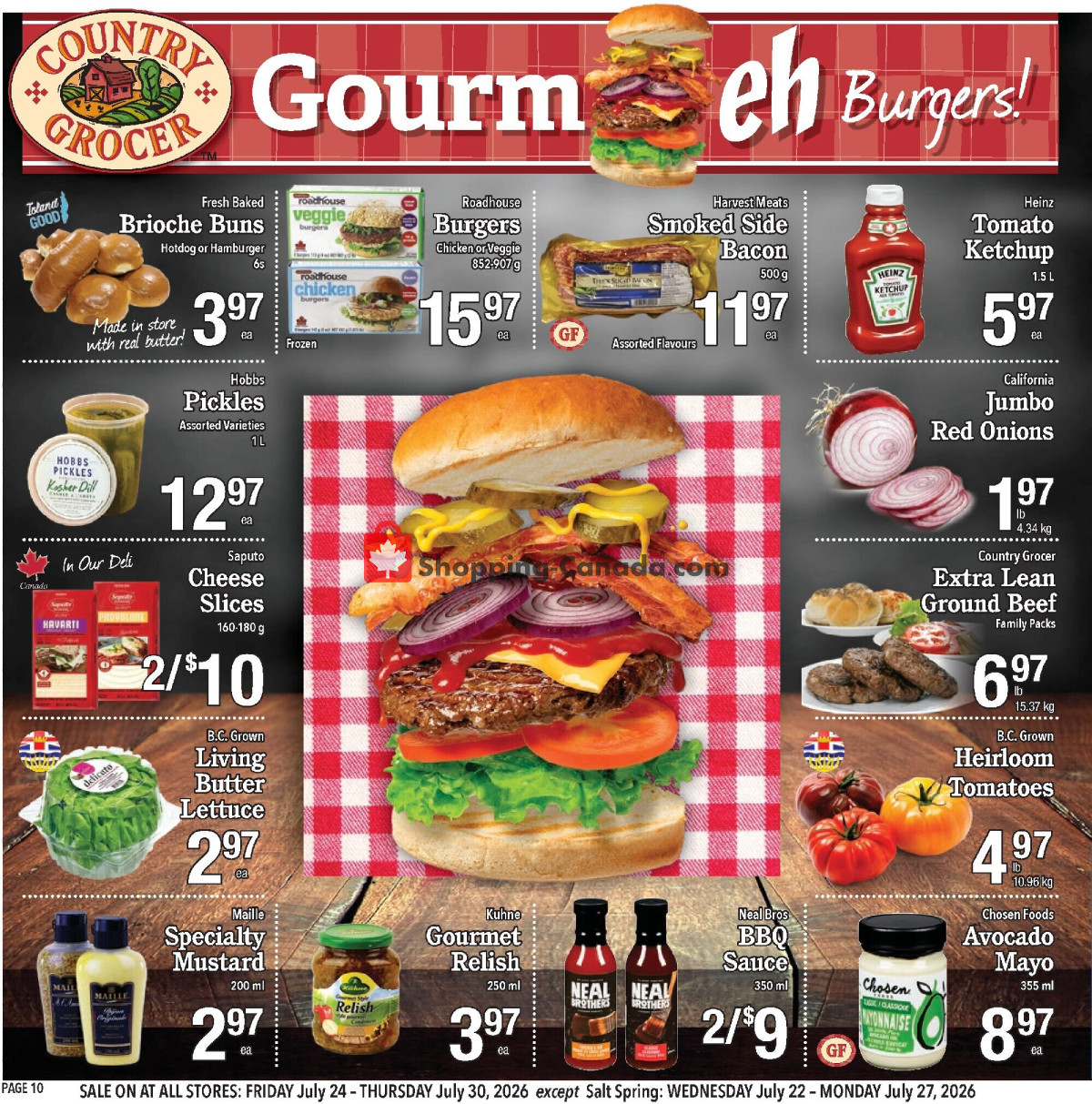 Country Grocer flyer from Wednesday July 22, 2026 to Thursday July 30, 2026 - page 10