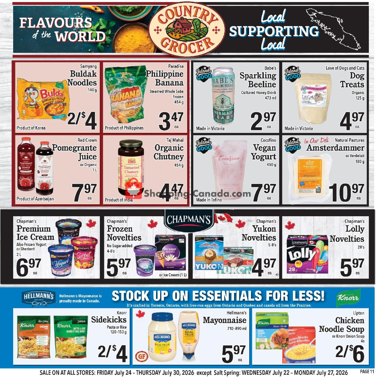 Country Grocer flyer from Wednesday July 22, 2026 to Thursday July 30, 2026 - page 11