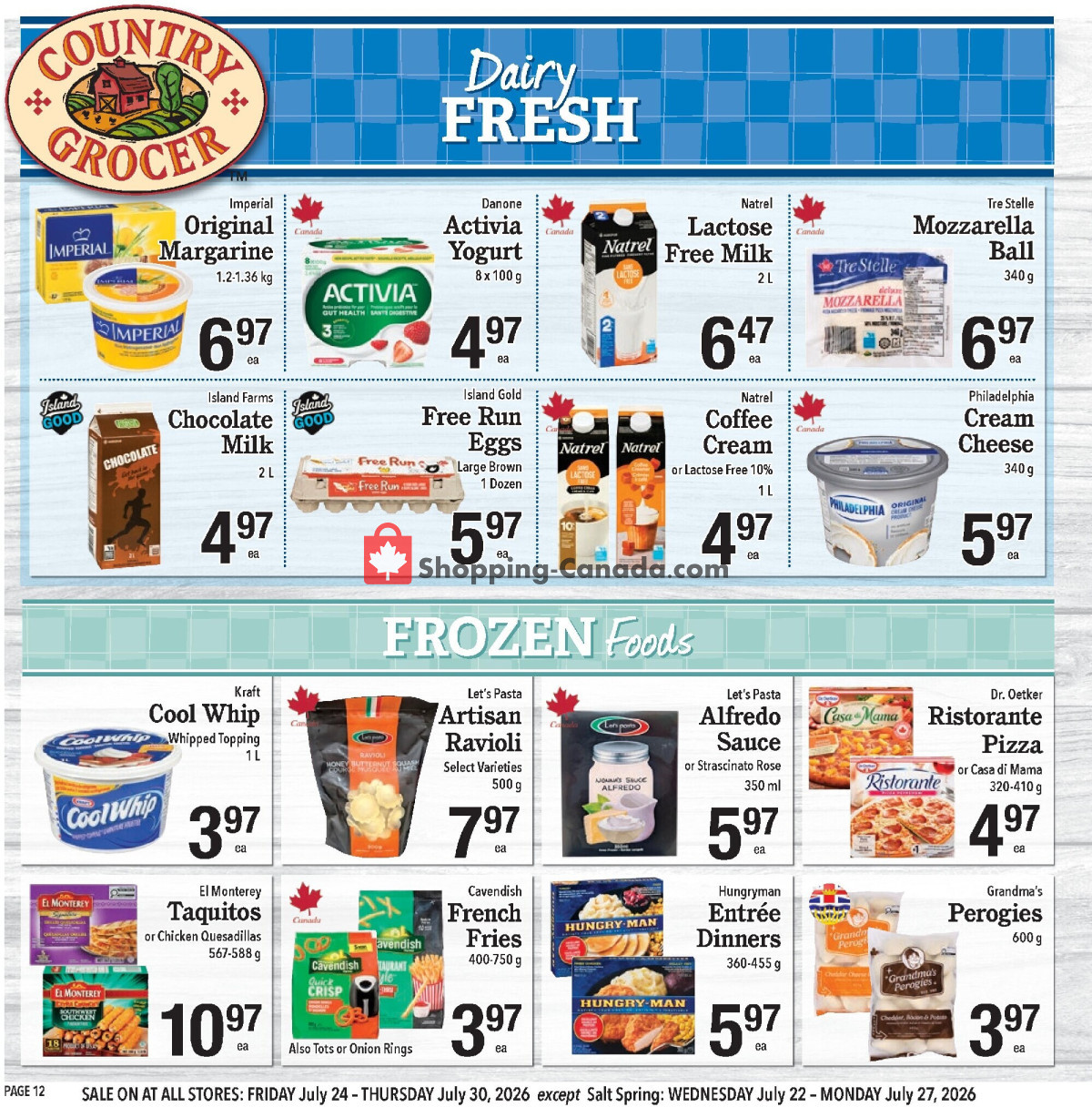 Country Grocer flyer from Wednesday July 22, 2026 to Thursday July 30, 2026 - page 12
