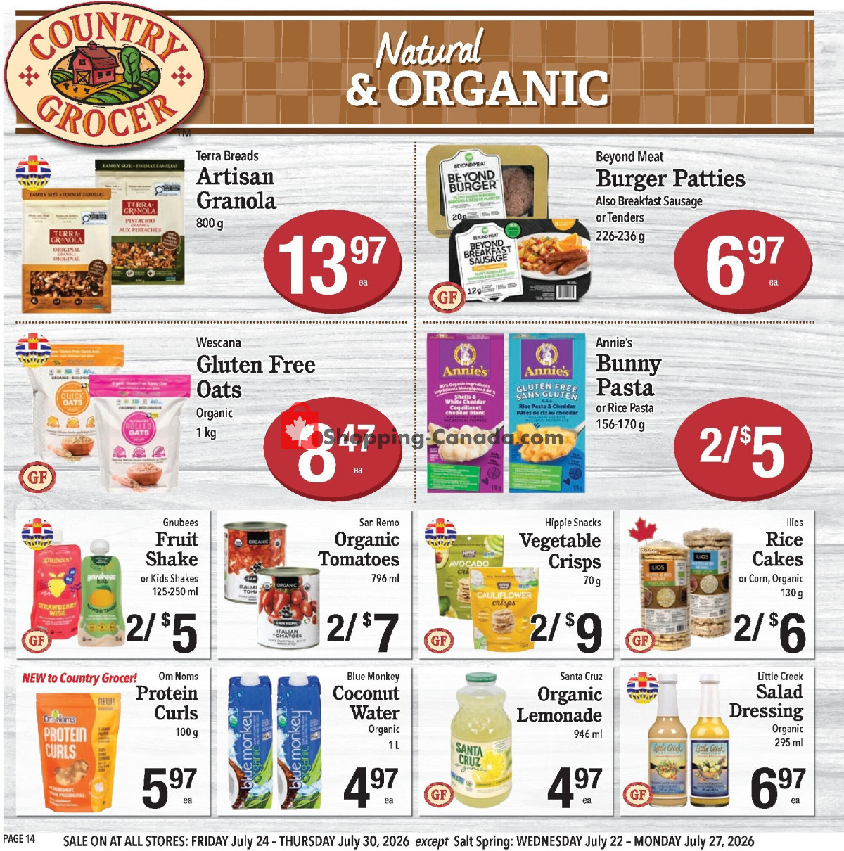 Country Grocer flyer from Wednesday July 22, 2026 to Thursday July 30, 2026 - page 14