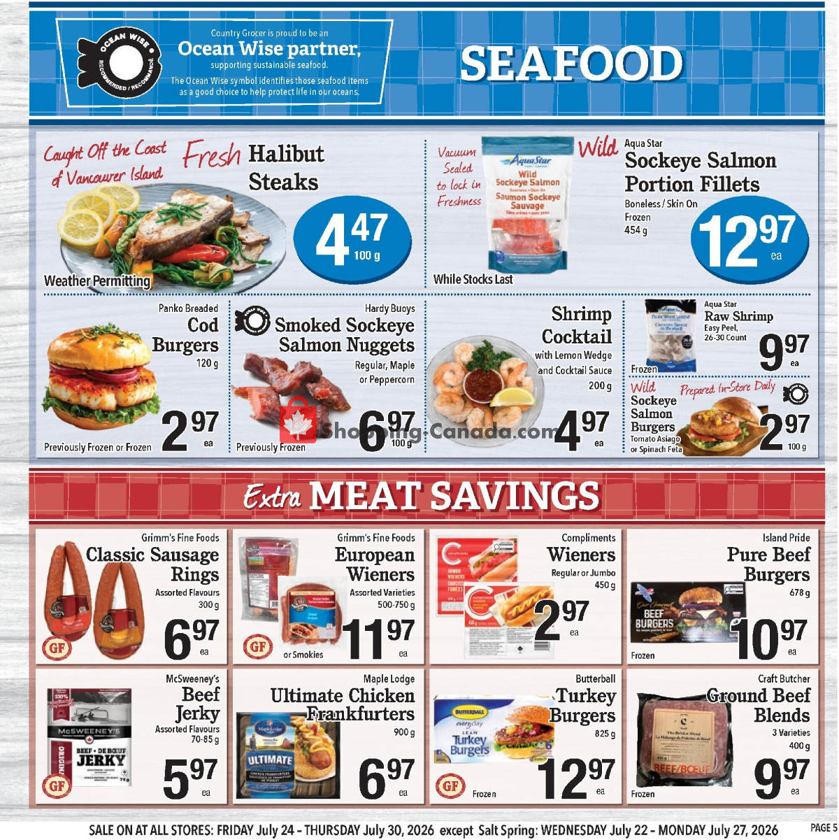 Country Grocer flyer from Wednesday July 22, 2026 to Thursday July 30, 2026 - page 5