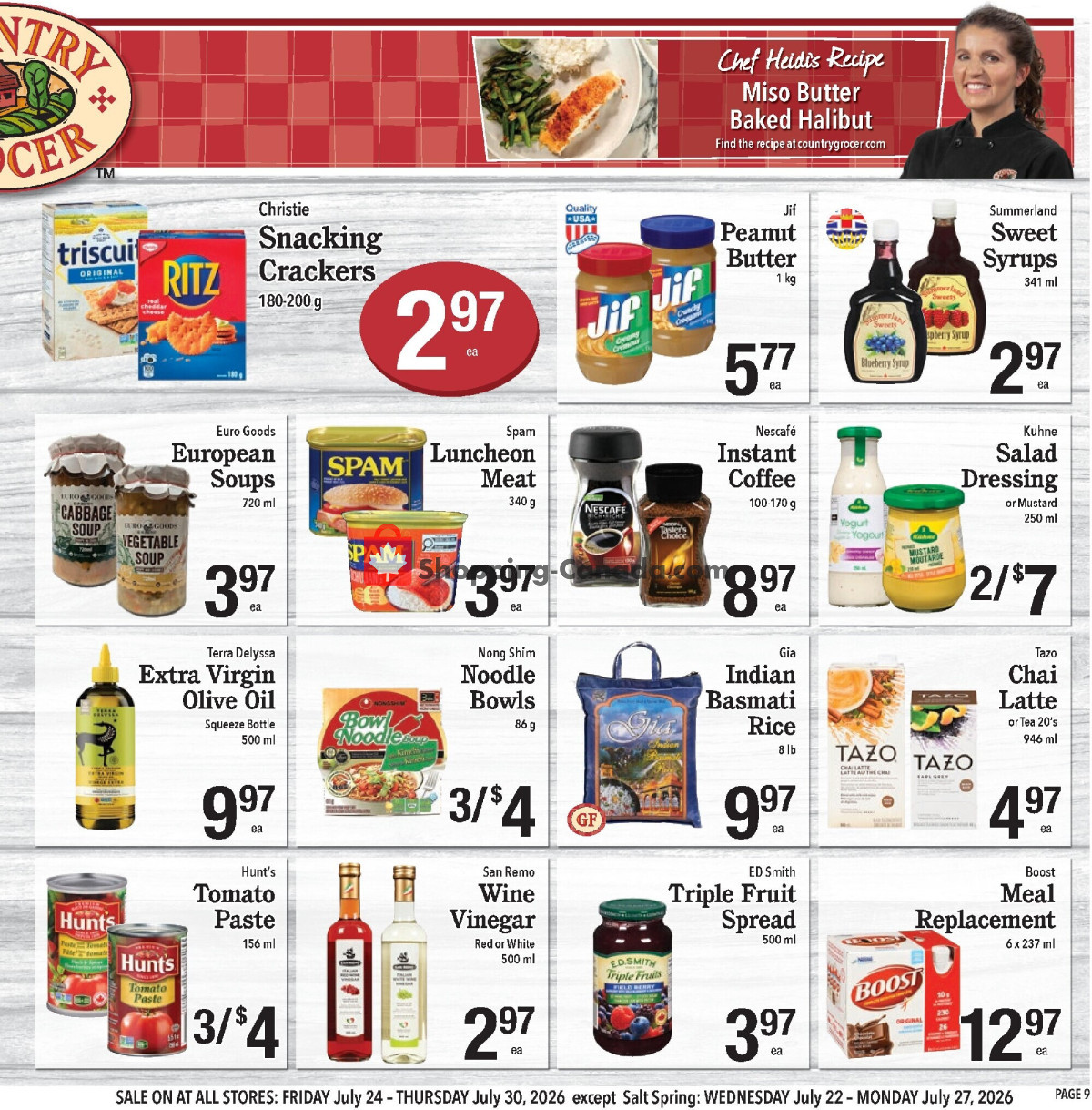 Country Grocer flyer from Wednesday July 22, 2026 to Thursday July 30, 2026 - page 9