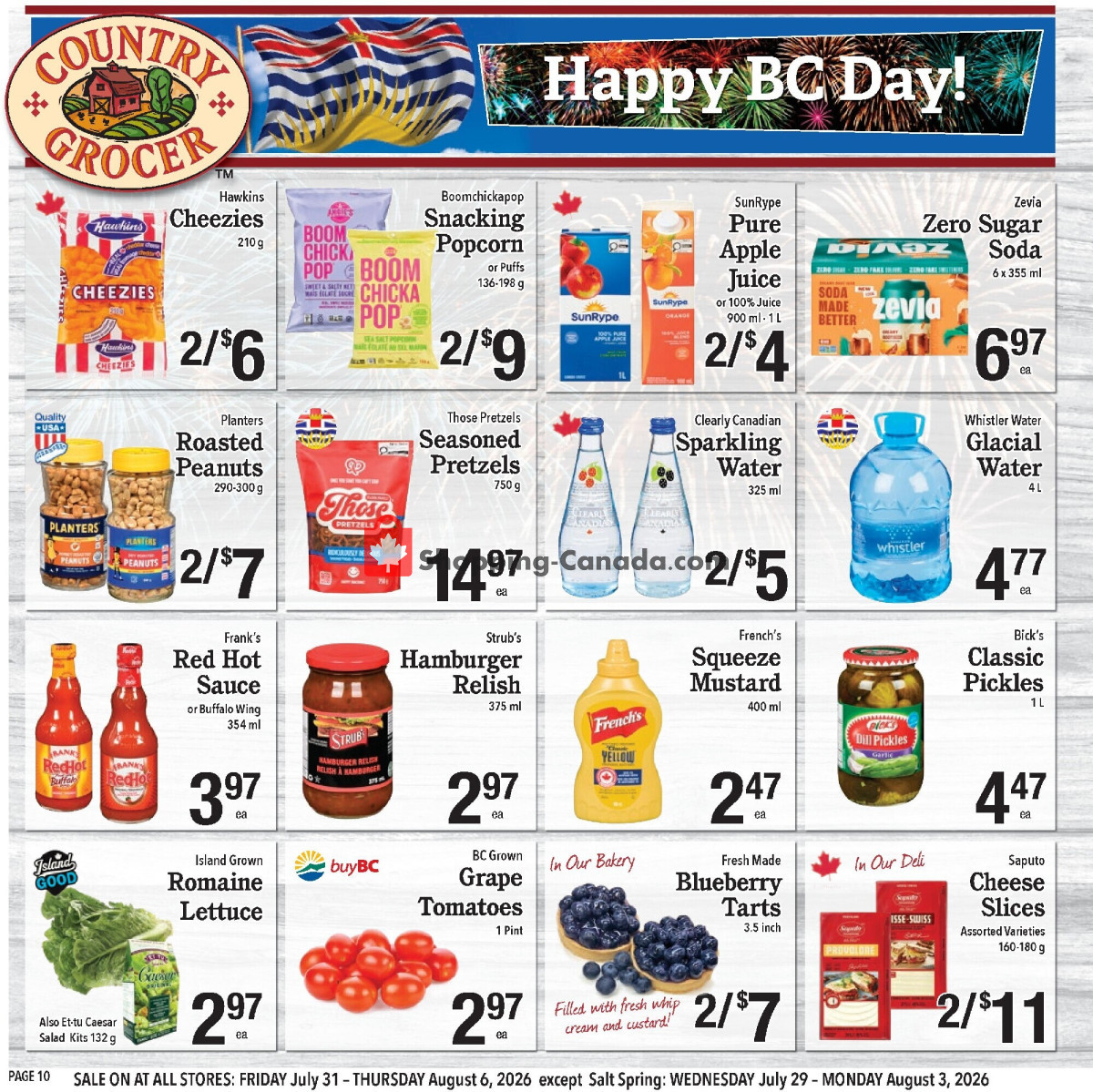 Country Grocer flyer from Wednesday July 29, 2026 to Thursday August 6, 2026 - page 10