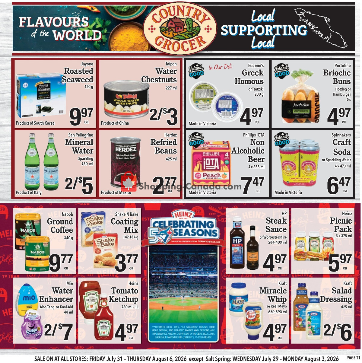 Country Grocer flyer from Wednesday July 29, 2026 to Thursday August 6, 2026 - page 11