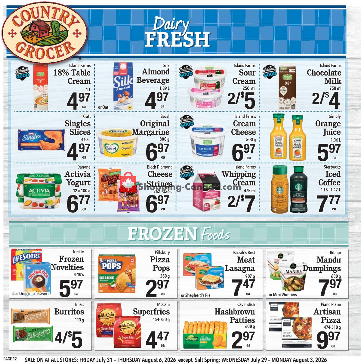 Country Grocer flyer from Wednesday July 29, 2026 to Thursday August 6, 2026 - page 12