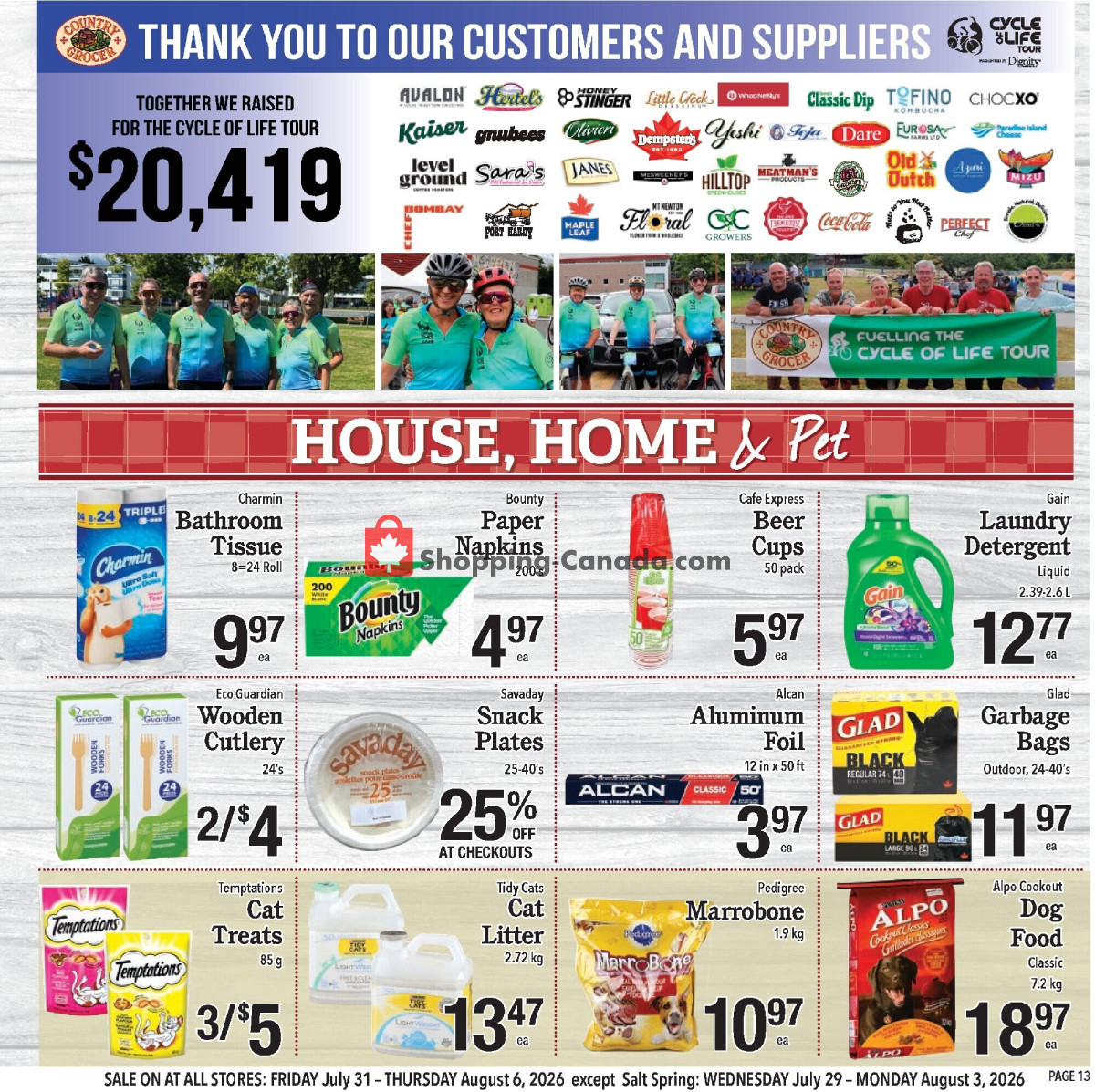 Country Grocer flyer from Wednesday July 29, 2026 to Thursday August 6, 2026 - page 13
