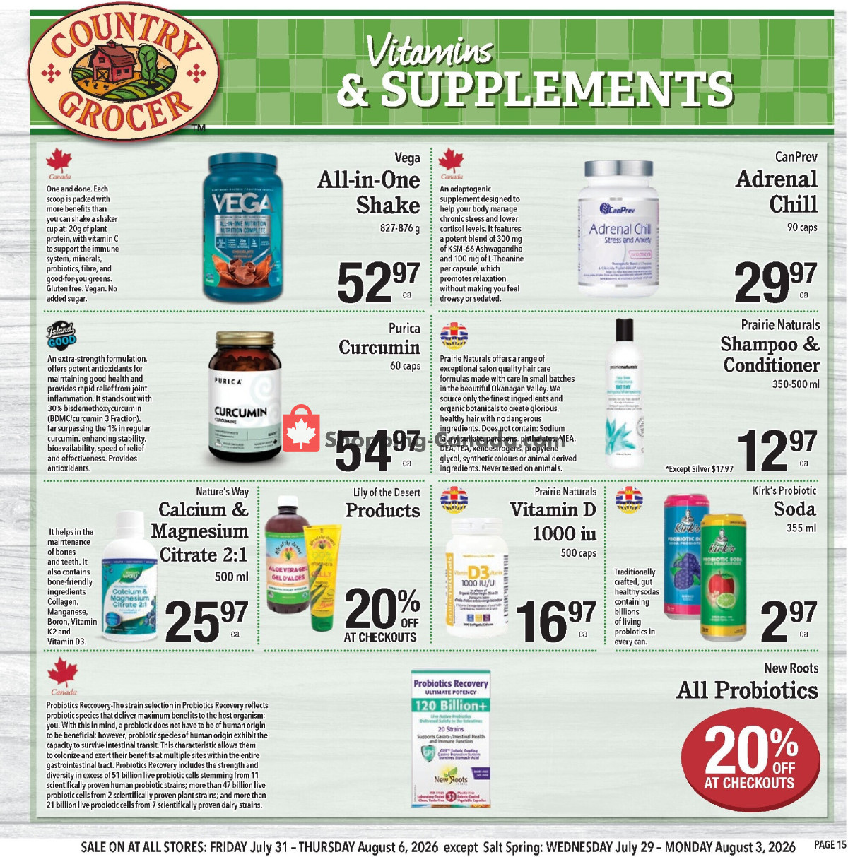 Country Grocer flyer from Wednesday July 29, 2026 to Thursday August 6, 2026 - page 15