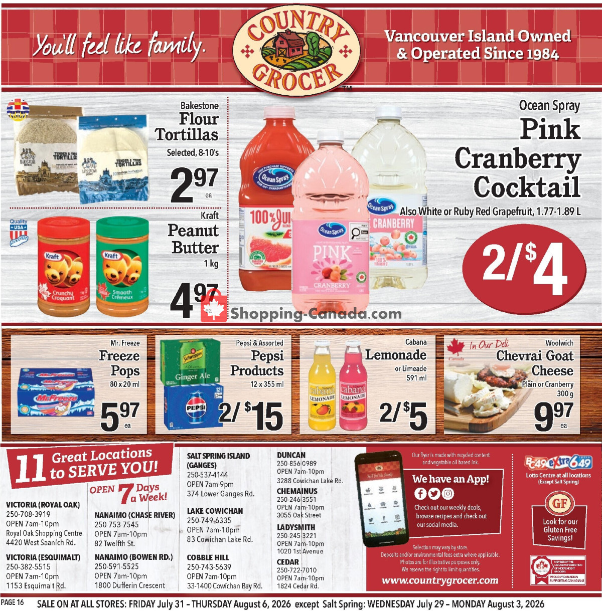 Country Grocer flyer from Wednesday July 29, 2026 to Thursday August 6, 2026 - page 16