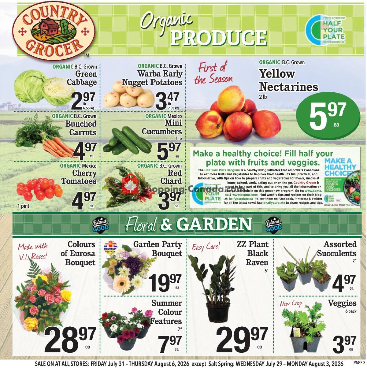 Country Grocer flyer from Wednesday July 29, 2026 to Thursday August 6, 2026 - page 3
