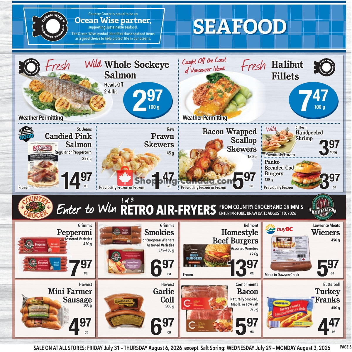 Country Grocer flyer from Wednesday July 29, 2026 to Thursday August 6, 2026 - page 5