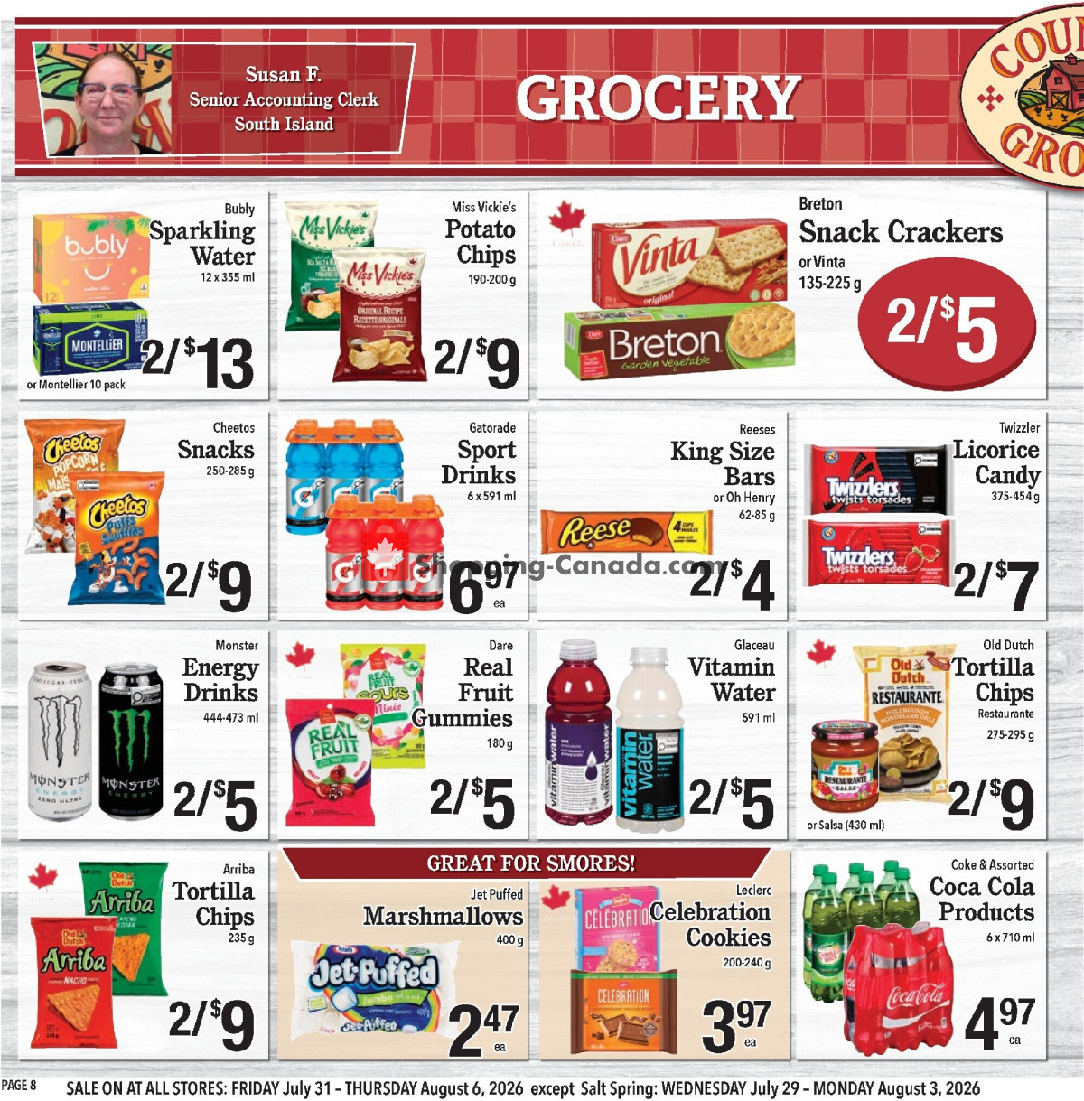 Country Grocer flyer from Wednesday July 29, 2026 to Thursday August 6, 2026 - page 8
