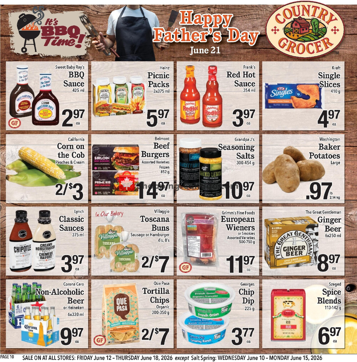 Country Grocer flyer from Thursday June 11, 2026 to Thursday June 18, 2026 - page 10