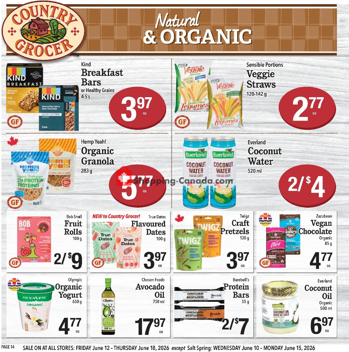 Country Grocer flyer from Thursday June 11, 2026 to Thursday June 18, 2026 - page 14