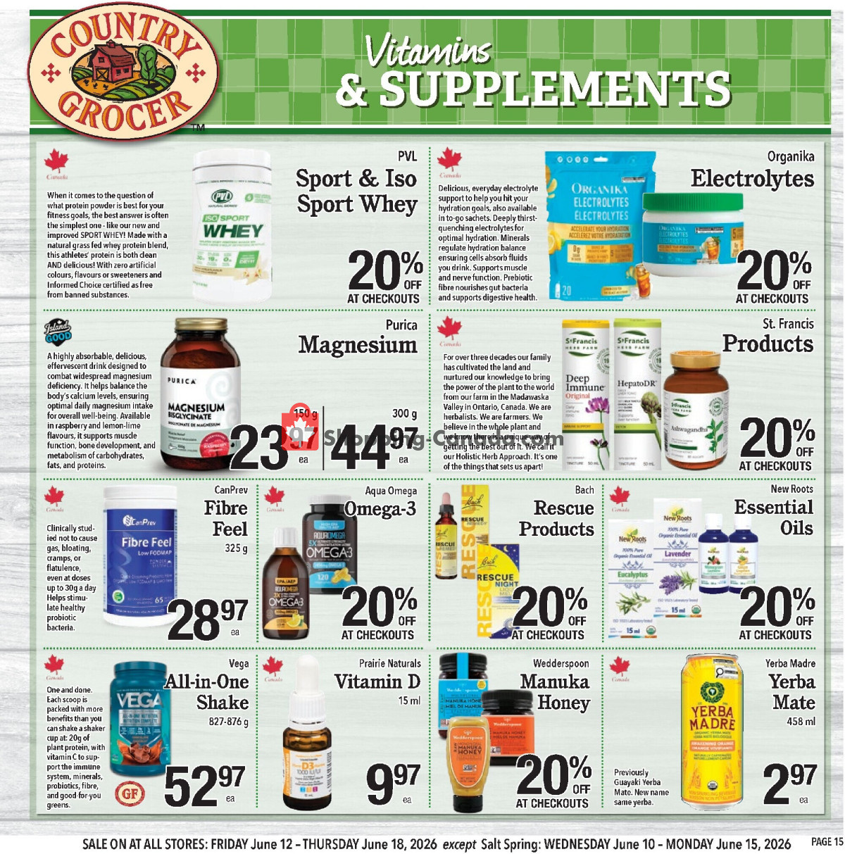 Country Grocer flyer from Thursday June 11, 2026 to Thursday June 18, 2026 - page 15