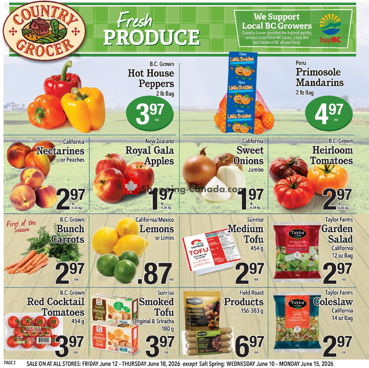 Country Grocer flyer from Thursday June 11, 2026 to Thursday June 18, 2026 - page 2