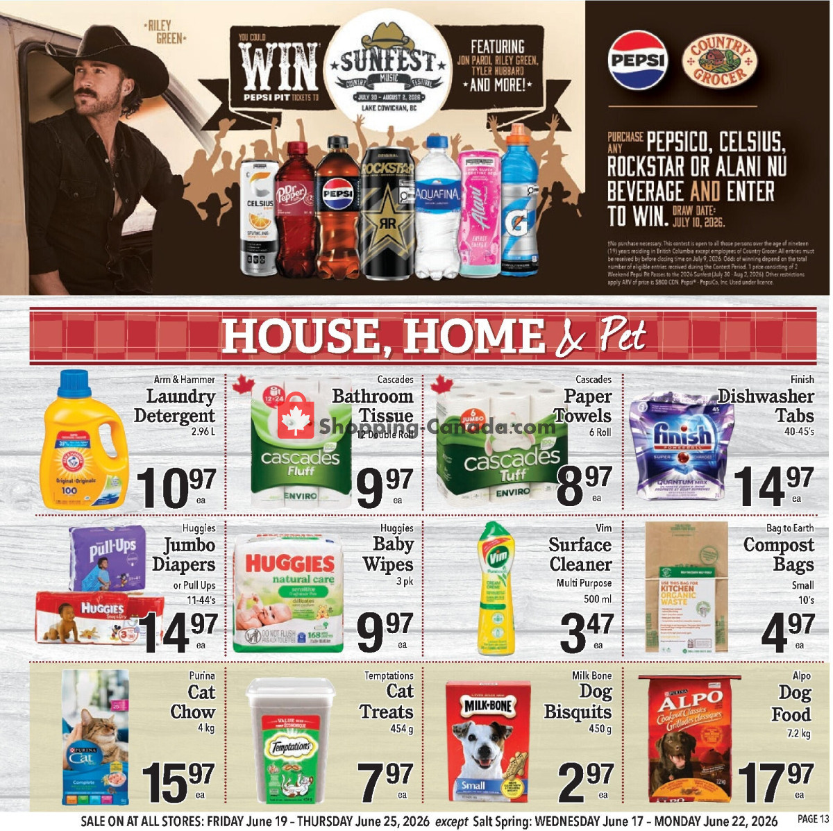 Country Grocer flyer from Friday June 19, 2026 to Thursday June 25, 2026 - page 13