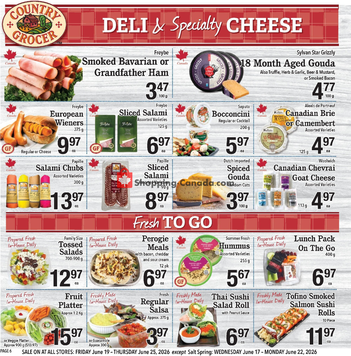 Country Grocer flyer from Friday June 19, 2026 to Thursday June 25, 2026 - page 6