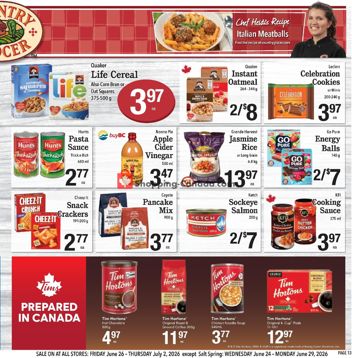 Country Grocer flyer from Friday June 26, 2026 to Thursday July 2, 2026 - page 13