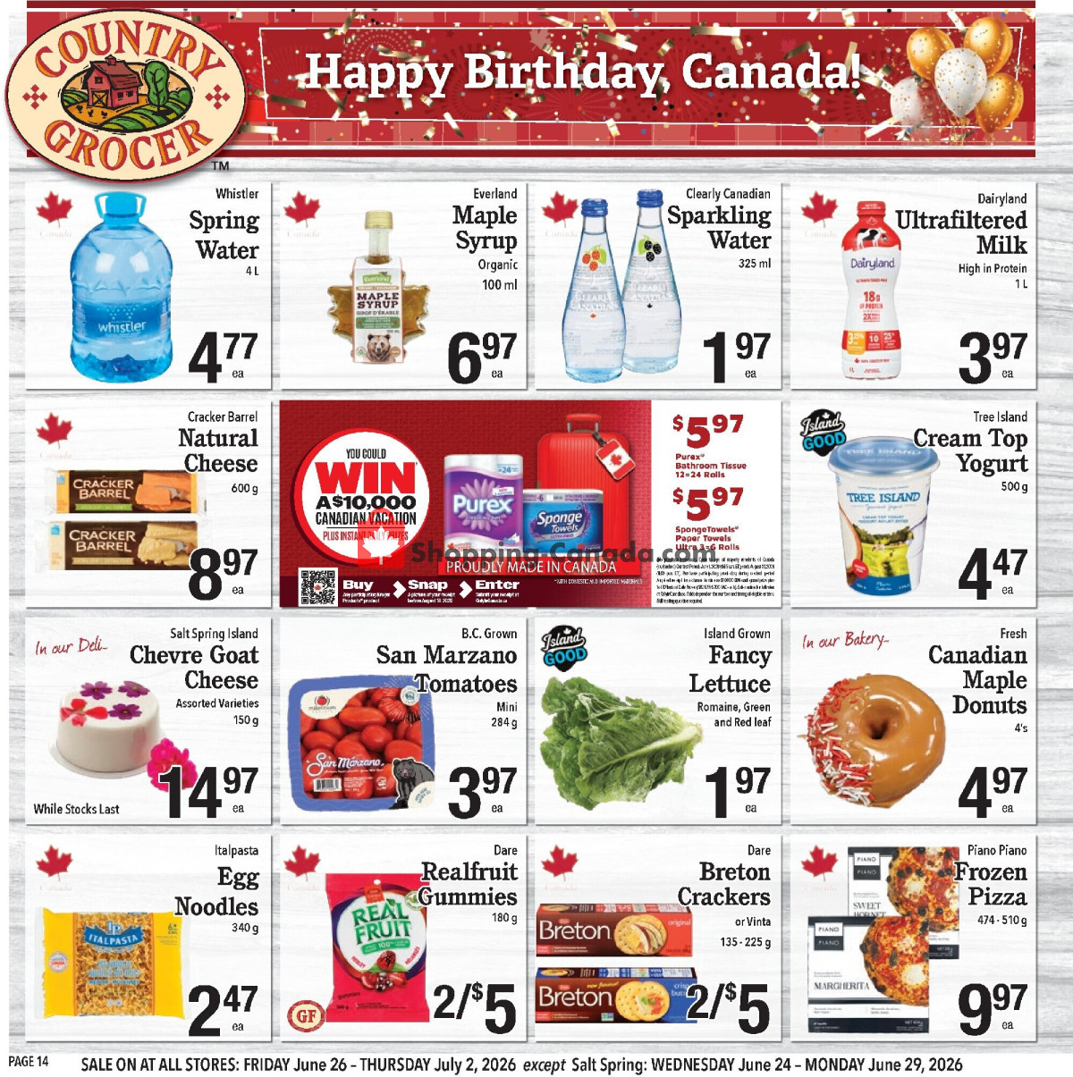 Country Grocer flyer from Friday June 26, 2026 to Thursday July 2, 2026 - page 14
