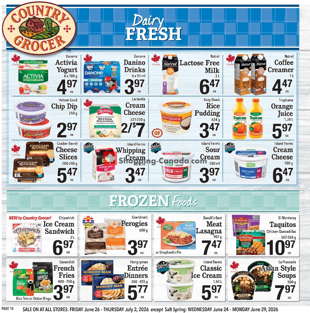 Country Grocer flyer from Friday June 26, 2026 to Thursday July 2, 2026 - page 16
