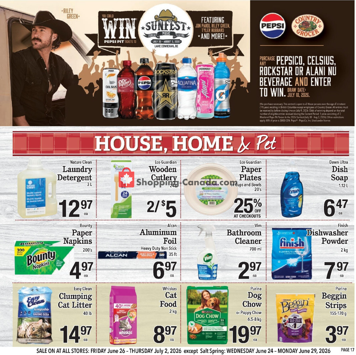 Country Grocer flyer from Friday June 26, 2026 to Thursday July 2, 2026 - page 17