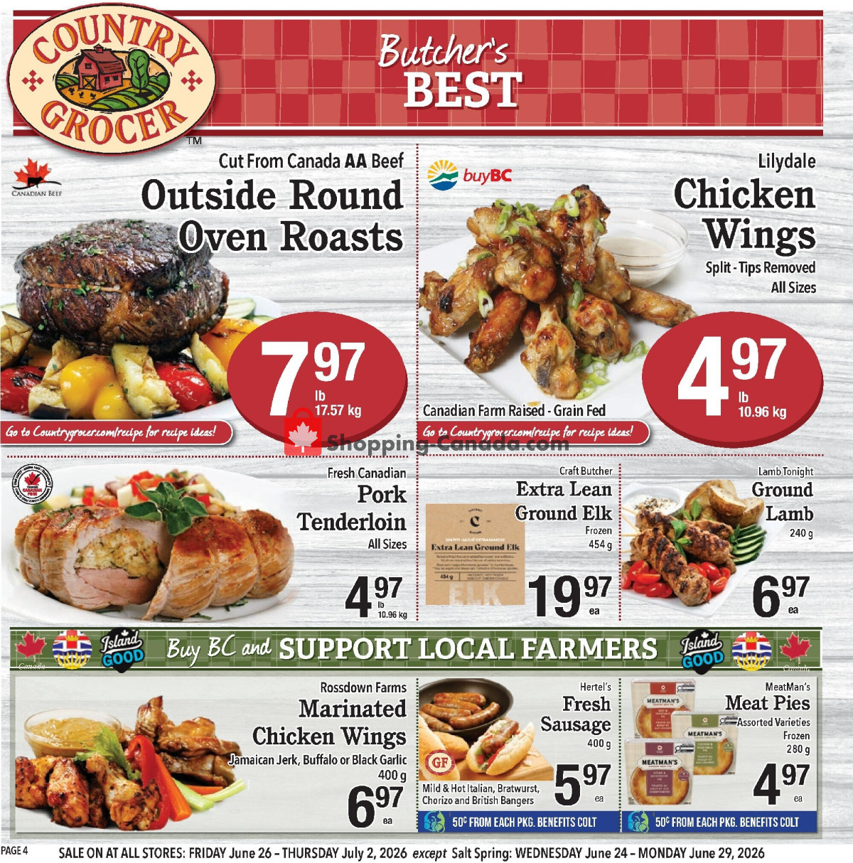 Country Grocer flyer from Friday June 26, 2026 to Thursday July 2, 2026 - page 4
