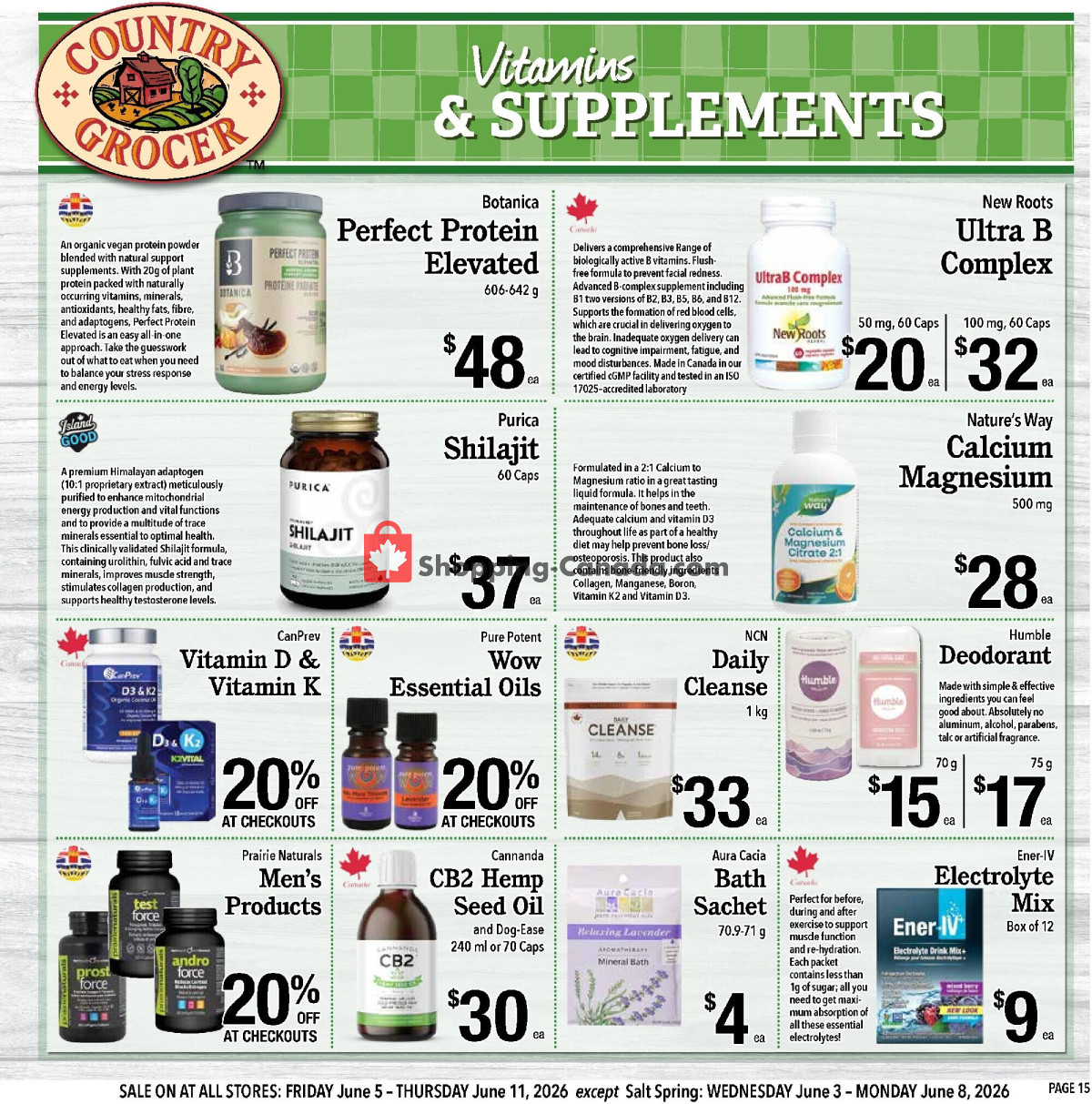 Country Grocer flyer from Wednesday June 3, 2026 to Thursday June 11, 2026 - page 15