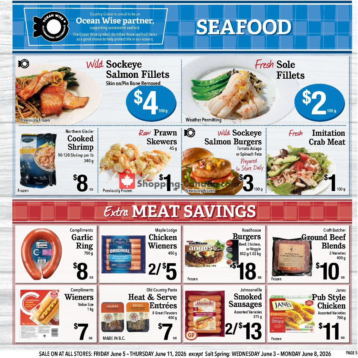 Country Grocer flyer from Wednesday June 3, 2026 to Thursday June 11, 2026 - page 5