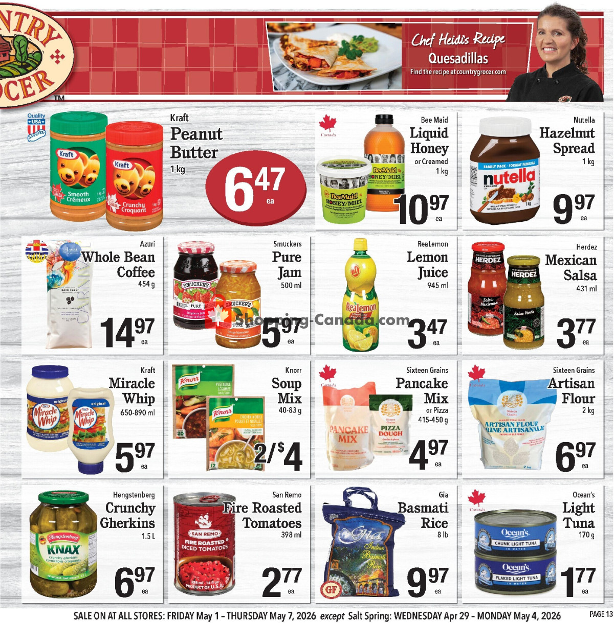 Country Grocer flyer from Friday May 1, 2026 to Thursday May 7, 2026 - page 13