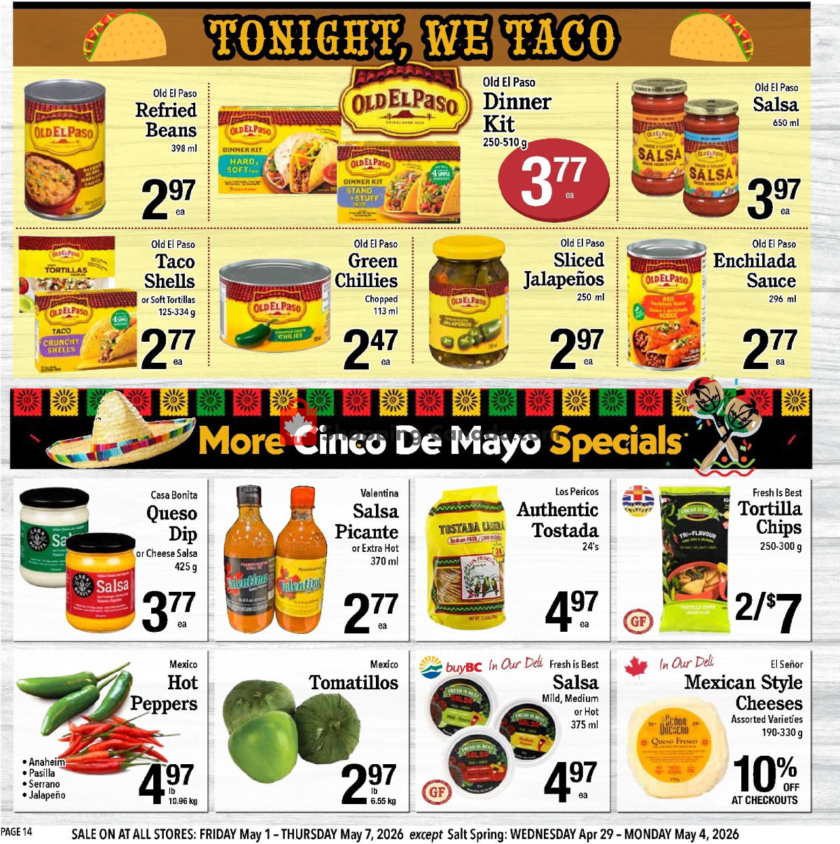 Country Grocer flyer from Friday May 1, 2026 to Thursday May 7, 2026 - page 14