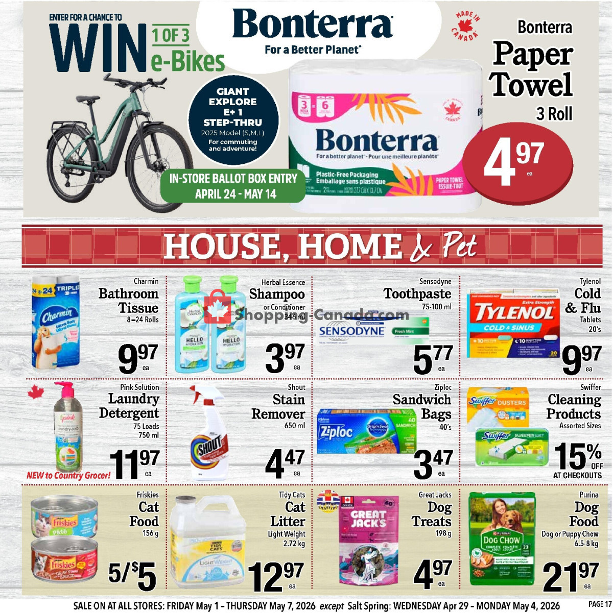 Country Grocer flyer from Friday May 1, 2026 to Thursday May 7, 2026 - page 17