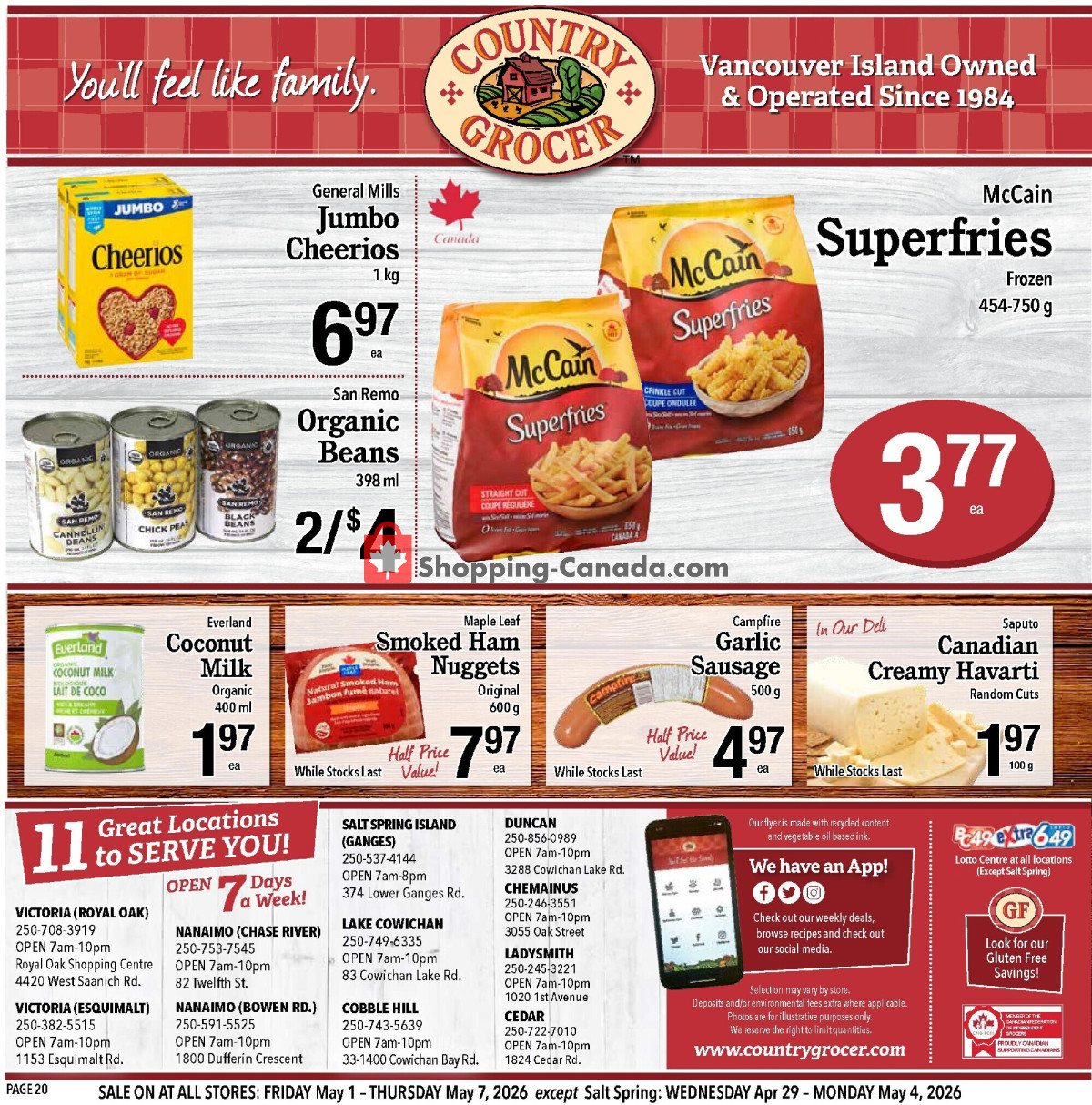 Country Grocer flyer from Friday May 1, 2026 to Thursday May 7, 2026 - page 20