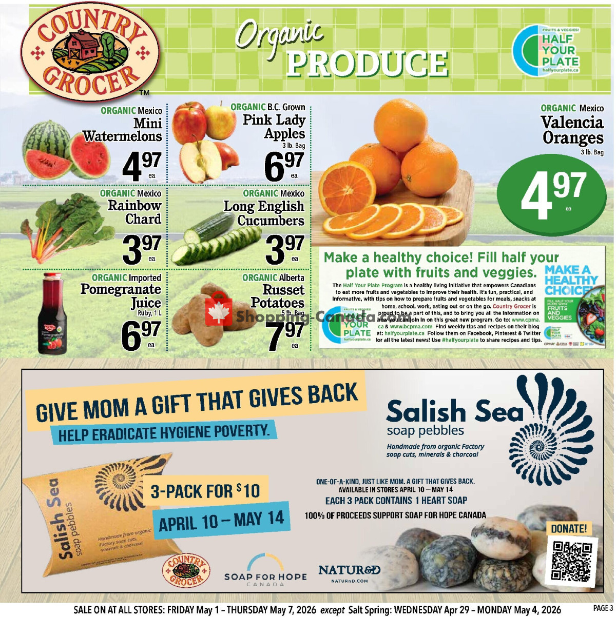 Country Grocer flyer from Friday May 1, 2026 to Thursday May 7, 2026 - page 3