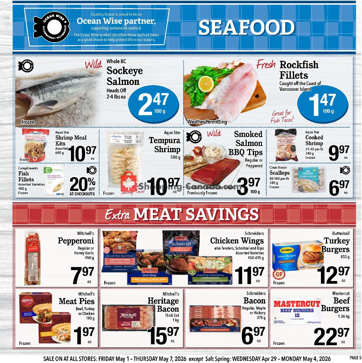 Country Grocer flyer from Friday May 1, 2026 to Thursday May 7, 2026 - page 5